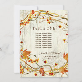 Invitación Números de Boda Rústico agridulce de Caall Wreath