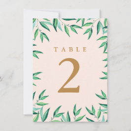 Invitación Números de la mesa de bodas de la playa tropical m