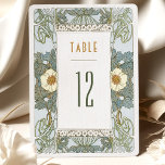 Invitación Números de tabla Boda Art Nouveau vintage<br><div class="desc">Números de la mesa de bodas Art Nouveau Vintage de Alphonse Mucha en un diseño floral, romántico y caprichoso. Los florecientes victorianos complementan los tipos de letra Art Deco clásicos. Por favor, introduzca la información de su personalizado y ya está listo. Si desea cambiar el diseño más adelante, haga clic...</div>