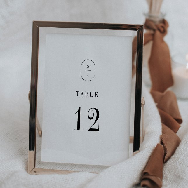 Invitación Números de tabla de Bodas clásicos del Boho neutro (SHYLAH Neutral Boho Classic Wedding Table Numbers)