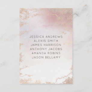 Invitación Números de tabla de Bodas rosados de Rubor de colo