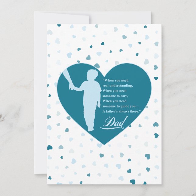 Invitación Nunca olvidaré a tu guía. Mi papá (Anverso)