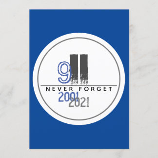 Invitación Nunca olvidemos el Centro Mundial de Comercio 911