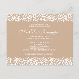 Invitación nupcial adaptable de la ducha de la