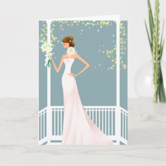 Invitación nupcial azul de la ducha