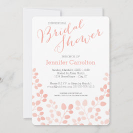 Invitación nupcial botánica moderna de la ducha