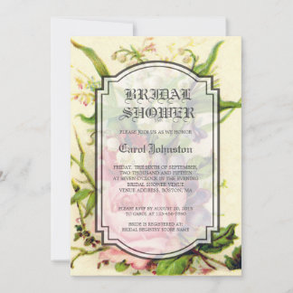 INVITACIÓN NUPCIAL COLOR DE ROSA FLORAL DE LA