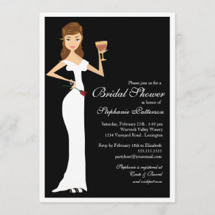 Invitación nupcial de la celebración de la ducha