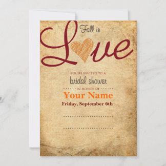 Invitación nupcial de la ducha