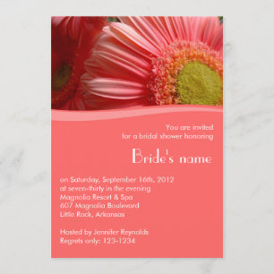 Invitación nupcial de la ducha