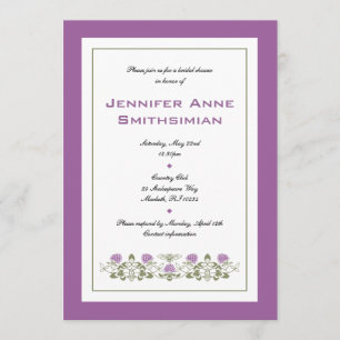 Invitación nupcial de la ducha de la abeja de la