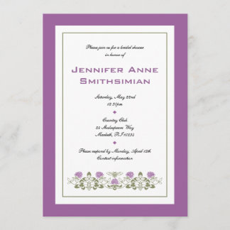Invitación nupcial de la ducha de la abeja de la