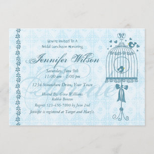 Invitación nupcial de la ducha de la boda del
