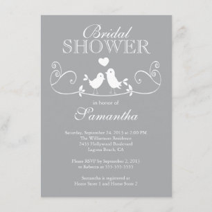 Invitación nupcial de la ducha de la caída de los