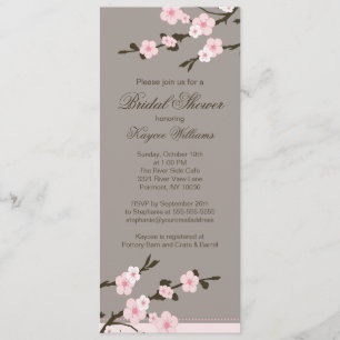 Invitación nupcial de la ducha de la flor de