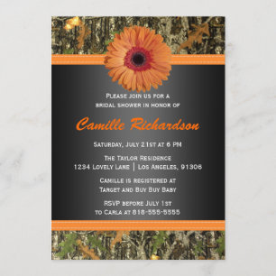 Invitación nupcial de la ducha de la margarita