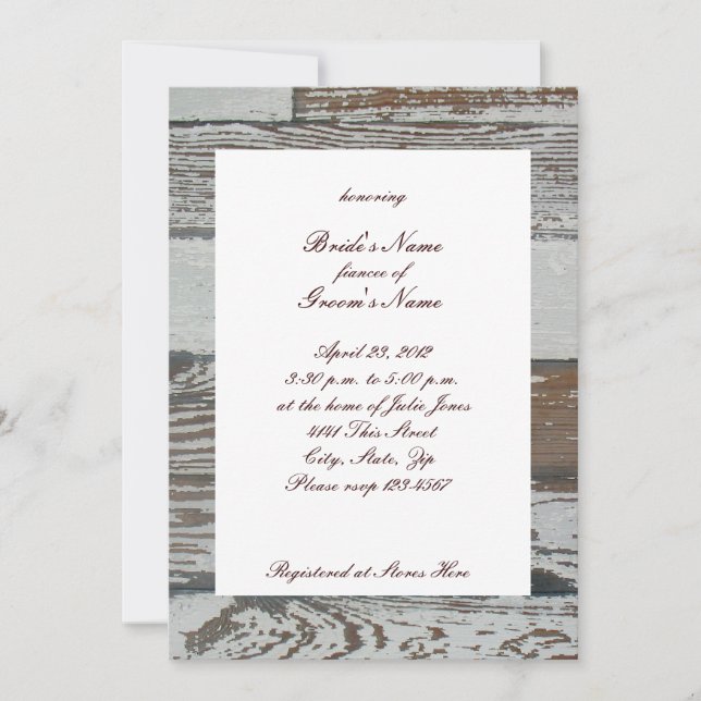 Invitación nupcial de la ducha de la margarita de (Anverso)