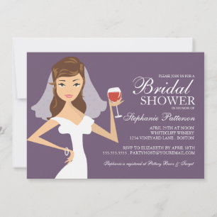 Invitación nupcial de la ducha de la novia del