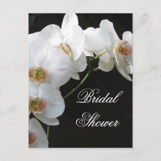 Invitación nupcial de la ducha de la orquídea