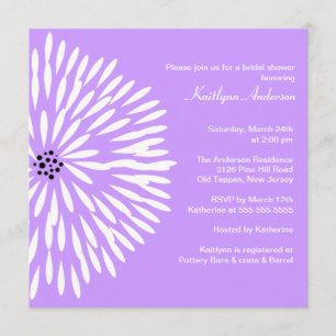 Invitación nupcial de la ducha de la primavera de