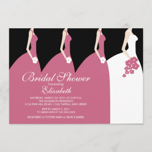 Invitación nupcial de la ducha de las damas de