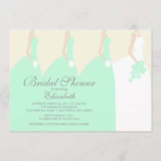 Invitación nupcial de la ducha de las damas de