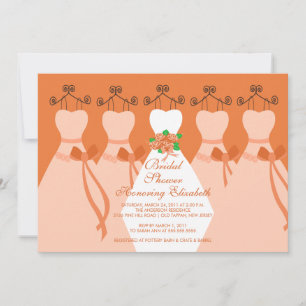 Invitación nupcial de la ducha de las damas de