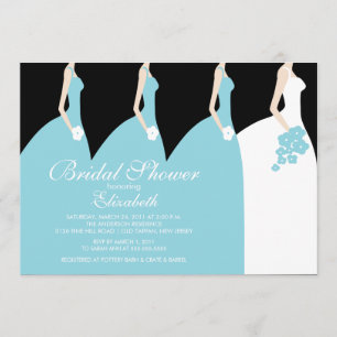 Invitación nupcial de la ducha de las damas de