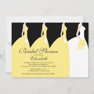 Invitación nupcial de la ducha de las damas de