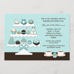 Invitación nupcial de la ducha de las magdalenas