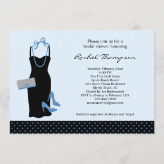 Invitación nupcial de la ducha de LBD