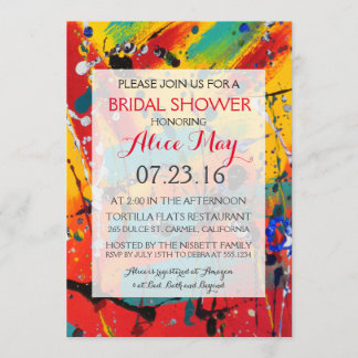 Invitación nupcial de la ducha de los espirales