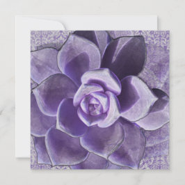 Invitación nupcial de la ducha de los Succulents