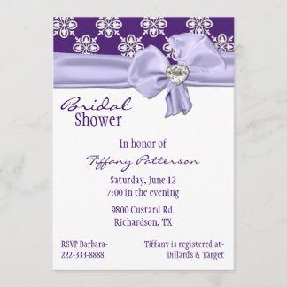 Invitación nupcial de la ducha del arco bonito de