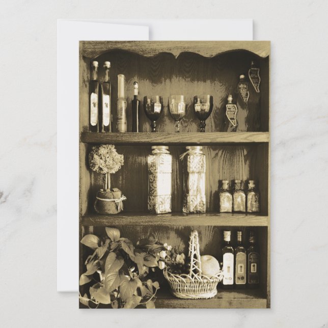 Invitación nupcial de la ducha del armario de la (Anverso)