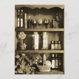 Invitación nupcial de la ducha del armario de la