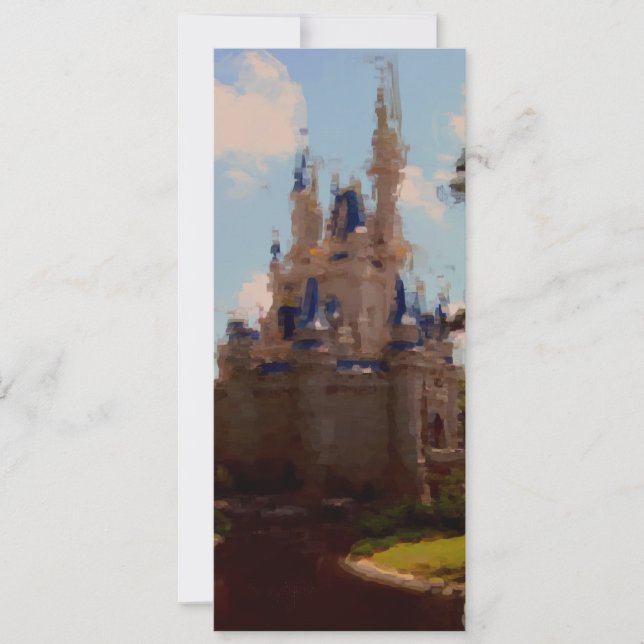 Invitación nupcial de la ducha del castillo (Anverso)