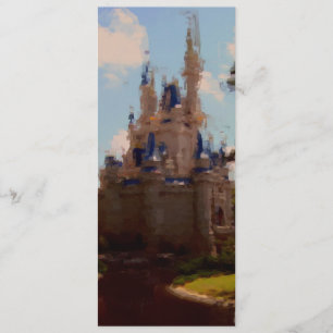 Invitación nupcial de la ducha del castillo