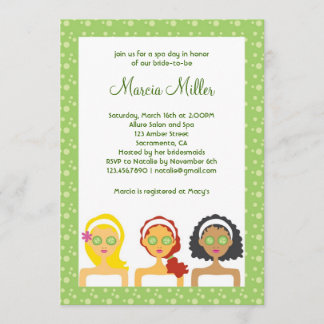 Invitación nupcial de la ducha del día del