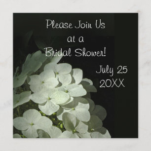Invitación nupcial de la ducha del Hydrangea
