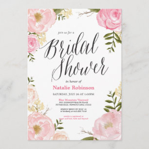 Invitación nupcial de la ducha del jardín