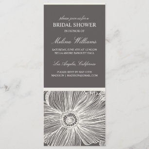 INVITACIÓN NUPCIAL DE LA DUCHA DEL JARDÍN EL