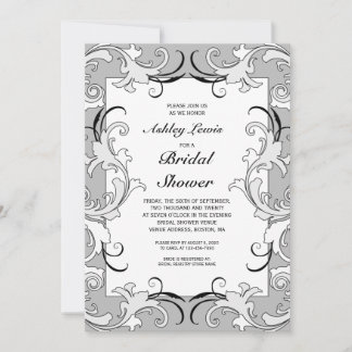 Invitación nupcial de la ducha del Victorian del