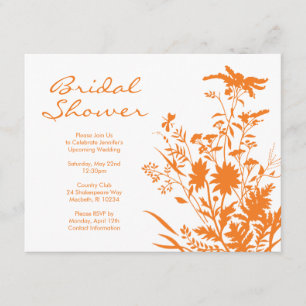 Invitación nupcial de la ducha del Wildflower