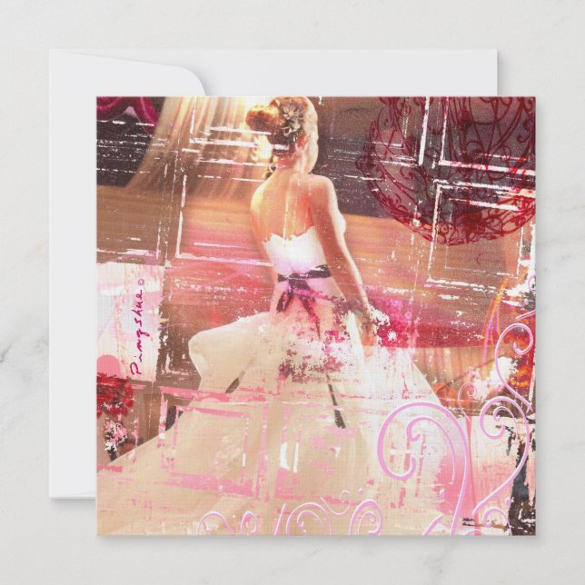 invitación nupcial de la espera (Anverso)