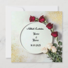 Invitación nupcial de Nikkah