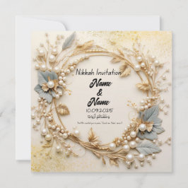 Invitación nupcial de Nikkah