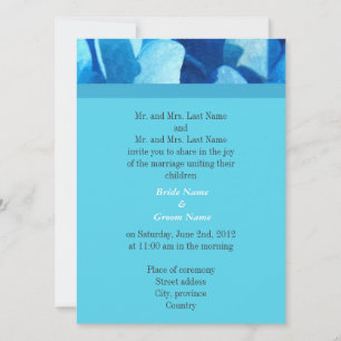 Invitación nupcial de padres novios y novios