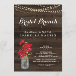 Invitación nupcial del brunch del navidad -