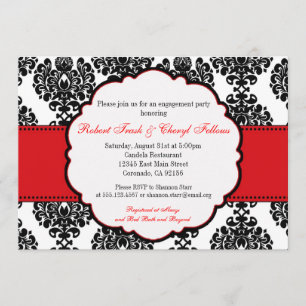 Invitación nupcial del compromiso de la ducha del
